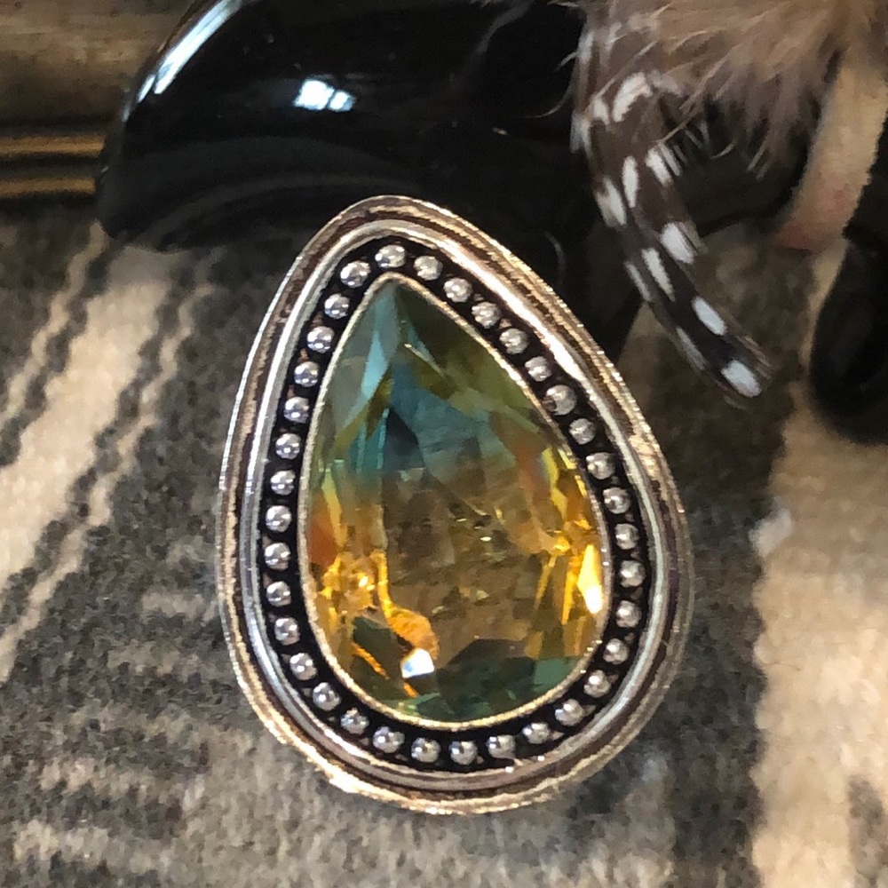 Multi Colored Stone Ring - image 2